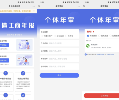 工商年报申报系统技术架构与实现方案